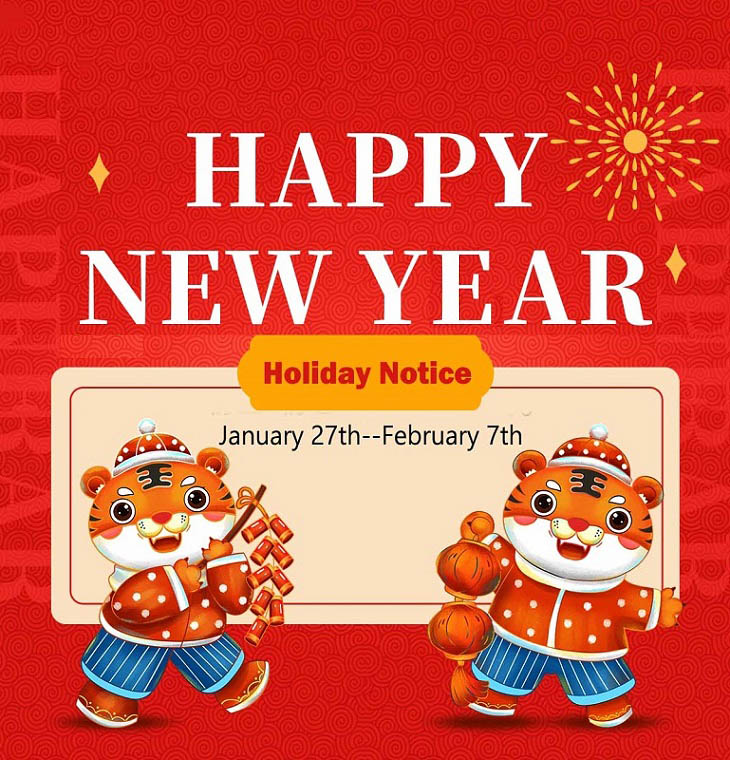Holiday Notice-2022 Chinese New Year